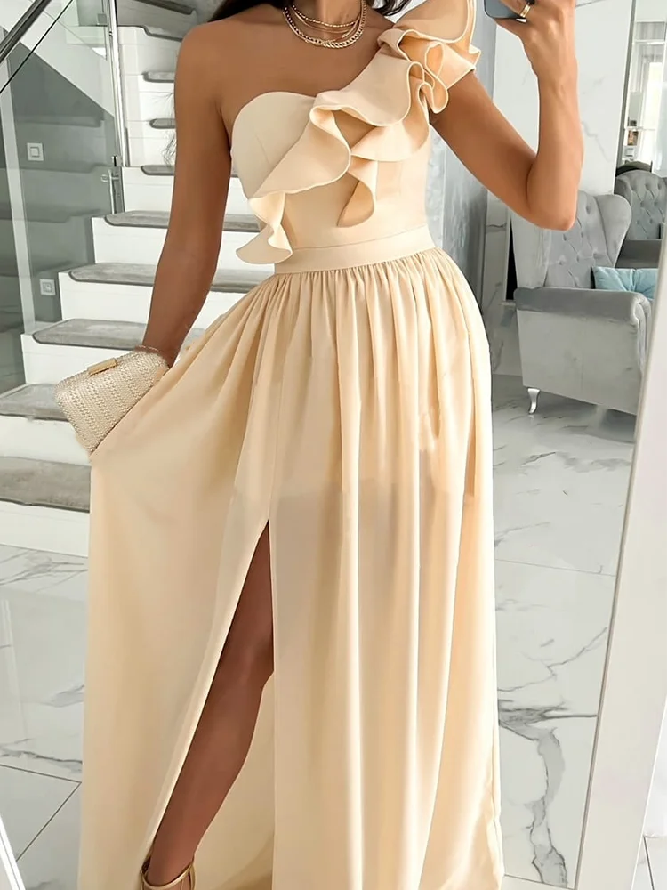 Vestido Sem Mangas Elegante